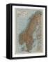 Map of Norway and Sweden, c19th century-Unknown-Framed Stretched Canvas