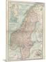 Map of Norway and Sweden. Inset of Kristianiafjord and Vicinity, and Stockholm and Vicinity-Encyclopaedia Britannica-Mounted Art Print
