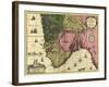 Map Of Norway-Vintage Lavoie-Framed Giclee Print