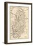 Map of Nottinghamshire, England, 1870s-null-Framed Giclee Print