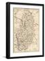 Map of Nottinghamshire, England, 1870s-null-Framed Giclee Print