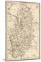 Map of Nottinghamshire, England, 1870s-null-Mounted Giclee Print