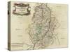 Map of Nottinghamshire-Robert Morden-Stretched Canvas