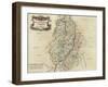 Map of Nottinghamshire-Robert Morden-Framed Giclee Print