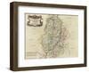 Map of Nottinghamshire-Robert Morden-Framed Giclee Print