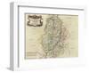 Map of Nottinghamshire-Robert Morden-Framed Giclee Print