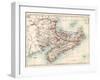 Map of Nova Scotia, Prince Edward Island, and New Brunswick, 1870s-null-Framed Premium Giclee Print