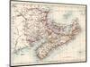 Map of Nova Scotia, Prince Edward Island, and New Brunswick, 1870s-null-Mounted Giclee Print