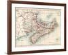 Map of Nova Scotia, Prince Edward Island, and New Brunswick, 1870s-null-Framed Giclee Print