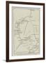 Map of Nubia and the Nile from Assouan to Khartoum-null-Framed Giclee Print