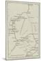 Map of Nubia and the Nile from Assouan to Khartoum-null-Mounted Giclee Print