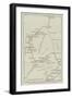 Map of Nubia and the Nile from Assouan to Khartoum-null-Framed Giclee Print