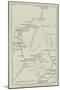 Map of Nubia and the Nile from Assouan to Khartoum-null-Mounted Giclee Print