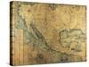 Map of Nueva Espana-Jose Antonio Alzate-Stretched Canvas