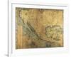 Map of Nueva Espana-Jose Antonio Alzate-Framed Art Print