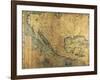 Map of Nueva Espana-Jose Antonio Alzate-Framed Art Print