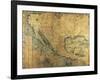 Map of Nueva Espana-Jose Antonio Alzate-Framed Art Print