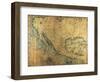 Map of Nueva Espana-Jose Antonio Alzate-Framed Art Print