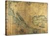 Map of Nueva Espana-Jose Antonio Alzate-Stretched Canvas