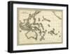 Map of Oceanica, c.1839-Samuel Augustus Mitchell-Framed Art Print