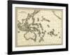 Map of Oceanica, c.1839-Samuel Augustus Mitchell-Framed Art Print