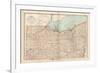 Map of Ohio, Northern Part. United States-Encyclopaedia Britannica-Framed Art Print