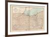 Map of Ohio, Northern Part. United States-Encyclopaedia Britannica-Framed Art Print