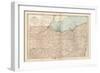 Map of Ohio, Northern Part. United States-Encyclopaedia Britannica-Framed Art Print