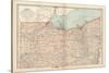 Map of Ohio, Northern Part. United States-Encyclopaedia Britannica-Stretched Canvas