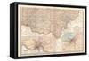 Map of Ohio, Southern Part. United States. Inset Maps of Cincinnati and Cleveland-Encyclopaedia Britannica-Framed Stretched Canvas
