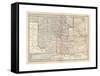 Map of Oklahoma and Indian Territory. United States-Encyclopaedia Britannica-Framed Stretched Canvas