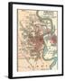 Map of Omaha and Vicinity-Encyclopaedia Britannica-Framed Art Print