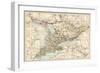 Map of Ontario, Canada, 1870s-null-Framed Giclee Print