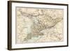 Map of Ontario, Canada, 1870s-null-Framed Giclee Print