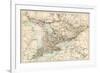 Map of Ontario, Canada, 1870s-null-Framed Giclee Print