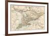 Map of Ontario, Canada, 1870s-null-Framed Giclee Print