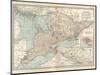 Map of Ontario, Canada. Insets of Toronto and Western Part of Ontario-Encyclopaedia Britannica-Mounted Art Print