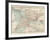 Map of Ontario, Canada. Insets of Toronto and Western Part of Ontario-Encyclopaedia Britannica-Framed Art Print