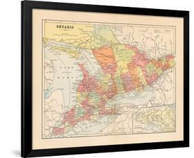 Map of Ontario-Wild Apple Portfolio-Framed Art Print