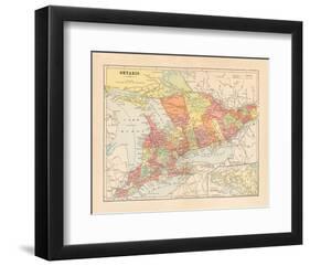 Map of Ontario-Wild Apple Portfolio-Framed Art Print