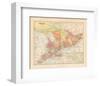 Map of Ontario-Wild Apple Portfolio-Framed Art Print