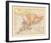 Map of Ontario-Wild Apple Portfolio-Framed Art Print