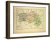 Map of Orne France-null-Framed Giclee Print