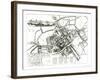 Map of Oxford, 1643-Wenceslaus Hollar-Framed Giclee Print