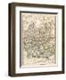 Map of Oxfordshire, Buckinghamshire, and Berkshire, England, 1870s-null-Framed Giclee Print