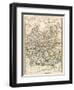 Map of Oxfordshire, Buckinghamshire, and Berkshire, England, 1870s-null-Framed Giclee Print