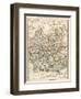 Map of Oxfordshire, Buckinghamshire, and Berkshire, England, 1870s-null-Framed Premium Giclee Print