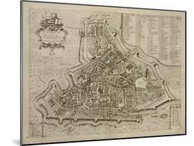 Map of Padua, from 'Les Villes De Venetie', 1704, Published by Pierre Mortier in Amsterdam-Pierre Mortier-Mounted Giclee Print