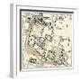 Map of Palatine Hill, City Center of Ancient Rome-null-Framed Giclee Print