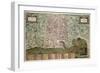 Map of Palermo, from Civitates Orbis Terrarum by Georg Braun-Joris Hoefnagel-Framed Giclee Print